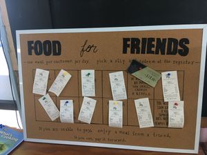 Good donation board, impressed! at Providence NZ in Dargaville