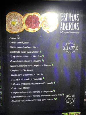 There are other pages of the menu not pictured   at Káfila in Jericoacoara