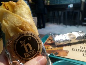 Vegan burrito at Hideout Burrito in Tokyo