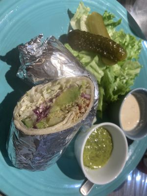 Season quinoa burrito  at Hideout Burrito in Tokyo