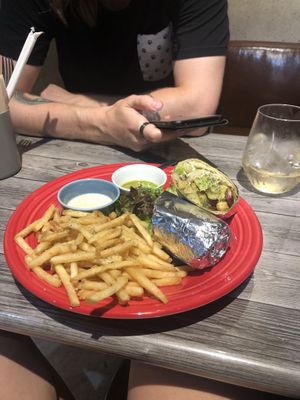 Avocat/bean burrito at Hideout Burrito in Tokyo