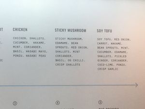 The vegan options  at Raw + Rice in Noosa Heads