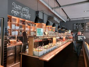 Interior the the restaurant with buffet at Sattgrün Kolumba Viertel - Mitte in Cologne