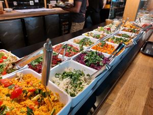 Salad buffet at Sattgrün Kolumba Viertel - Mitte in Cologne