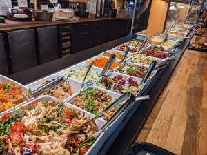 Cold section of the buffet at Sattgrün. at Sattgrün Kolumba Viertel - Mitte in Cologne