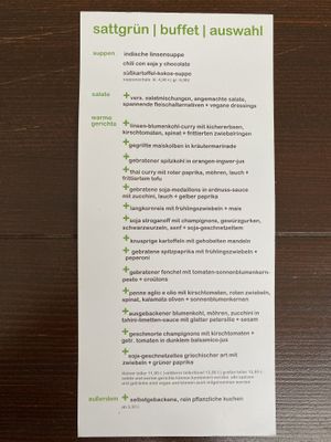 The choices   at Sattgrün Kolumba Viertel - Mitte in Cologne