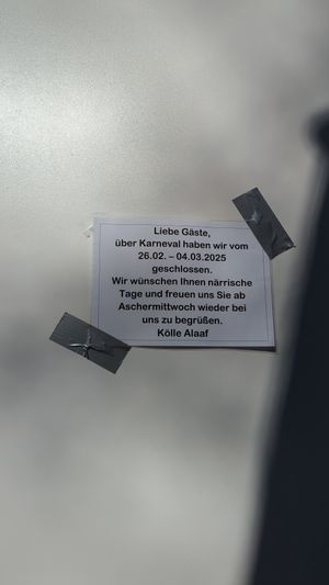 Closed today at Sattgrün Kolumba Viertel - Mitte in Cologne