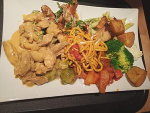 Vegan plate at Sattgrün Kolumba Viertel - Mitte in Cologne