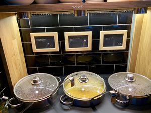 soups (all contain garlic, sadly) 😭 at Sattgrün Kolumba Viertel - Mitte in Cologne