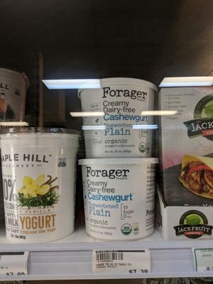 Cashew Yogurt at Green Earth Health Food Market & Cafe in Oneonta