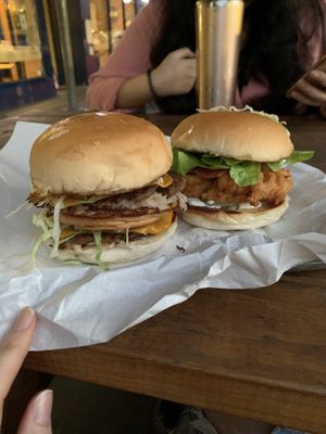 LOOK AT THE YUM  at Green Burger in Collingwood