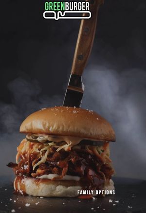 Filling Burgers at Green Burger in Collingwood