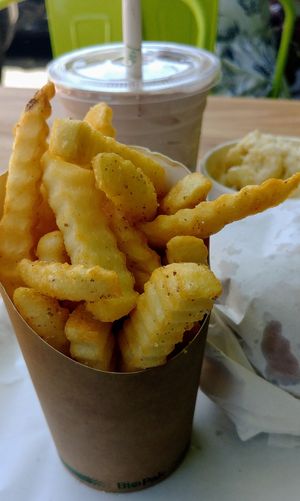 Dope fries at Green Burger in Collingwood