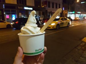 Soft serve! at Green Burger in Collingwood