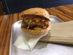 Delicious miniburger (‘The Nash’): $11.50 at Green Burger in Collingwood