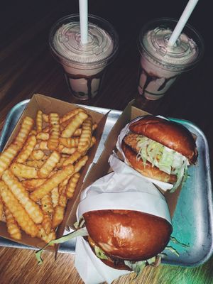 Colonel burgers  at Green Burger in Collingwood