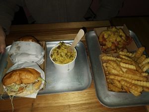 Amazing food! at Green Burger in Collingwood