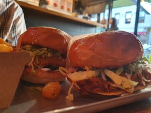 Burgers at Green Burger in Collingwood