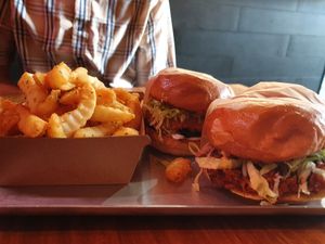 Burgers at Green Burger in Collingwood