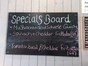 Specials board (May 2024) at The GreenHouse Cafe in Shrewsbury