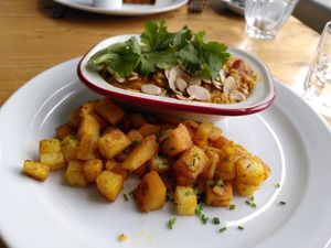 Potatoes and dish (May 2024) at The GreenHouse Cafe in Shrewsbury
