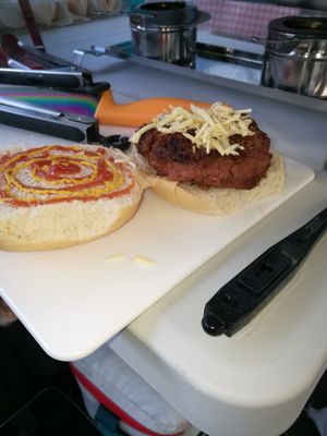 Vegan Beyond burger at Vegetate in Aylesbury