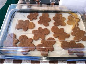 Vegan gingerbread men at Vegetate in Aylesbury