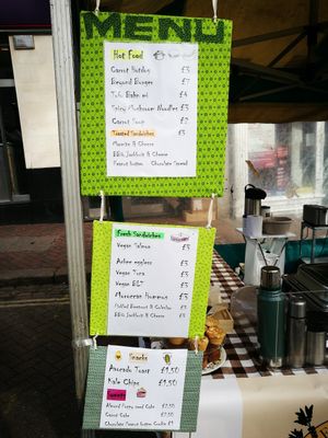 Menu at Vegetate at Vegetate in Aylesbury