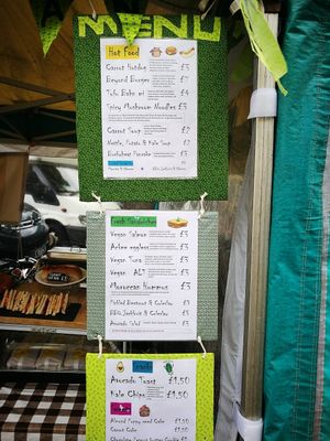 Vegetate Menu at Vegetate in Aylesbury