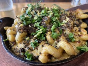 Vegan mac-n-cheez.  at Satellite in Santa Barbara