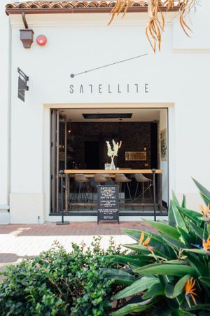 Satellite's State Street Facing Window Bar! at Satellite in Santa Barbara
