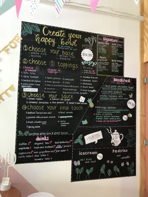 So many choices!! at One Happy Bowl in Noord