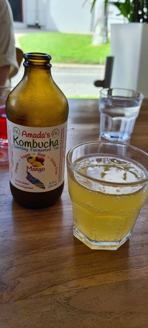 Mango Kombucha at One Happy Bowl in Noord
