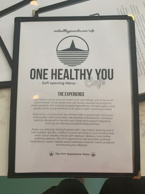 Cover of menu  at One Happy Bowl in Noord