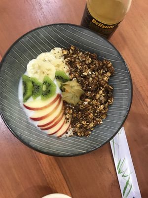 Coco yogourt bowl with fruits and muesli at One Happy Bowl in Noord