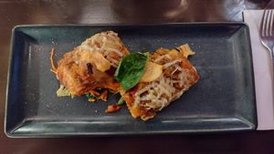 Lasagna vegana at MammaMia in The Hague