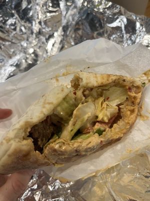 Falafel had more in it…photo is after I already started eating😄  at Goldie - Whole Foods Market in Philadelphia