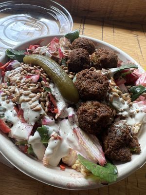 Falafel salad   at Goldie - Penn Food Hall in Philadelphia
