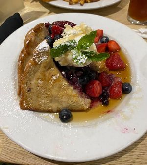 vegan creme brulee french toast !  at Green Eggs Cafe - Midtown Village in Philadelphia