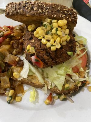 Veggie Burger  at Green Eggs Cafe - Midtown Village in Philadelphia