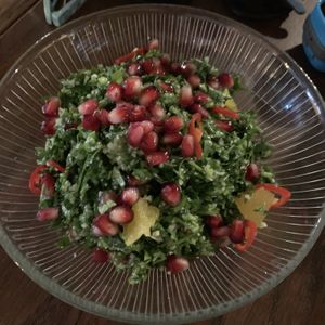 Cauliflower tabouleh (it was actually kale, not sure if they ran out of cauliflower or if it’s meant like this) at BARDAK in Amsterdam