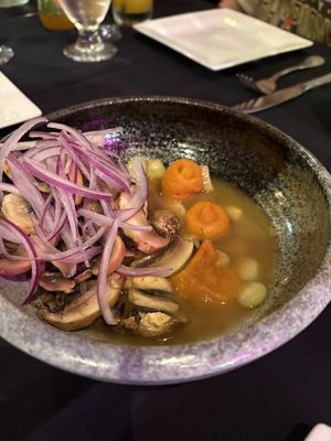 Mushroom cevichee  at Mestizo Fusion Cuisine in West Palm Beach