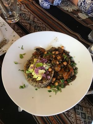 La vegan chola power! So yummy  at Mestizo Fusion Cuisine in West Palm Beach