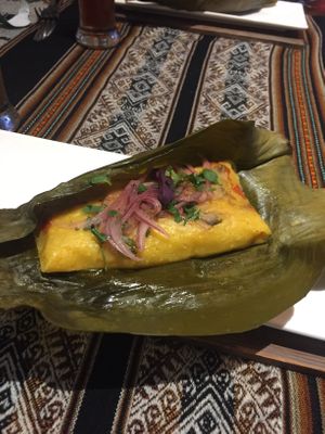 Vegan tamal at Mestizo Fusion Cuisine in West Palm Beach