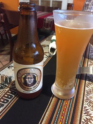 Peruvian beer at Mestizo Fusion Cuisine in West Palm Beach