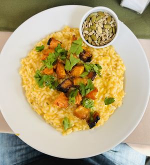 Pumpkin risotto  at Mango in Montevideo