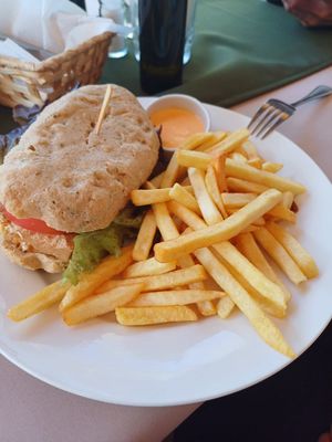 Chivito de tofu  at Mango in Montevideo