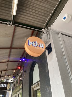 Sign, if you somehow get lost (you shouldn’t, lol)  at Beku Gelato in Carlton