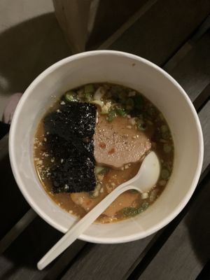 Miso vegan take out at Torraku Ramen in San Francisco