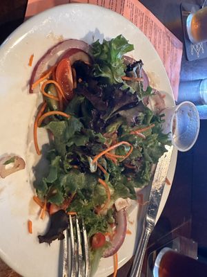 The house salad minus the croutons + the maple balsamic. You won’t be disappointed    at Newcastle Publick House in Newcastle